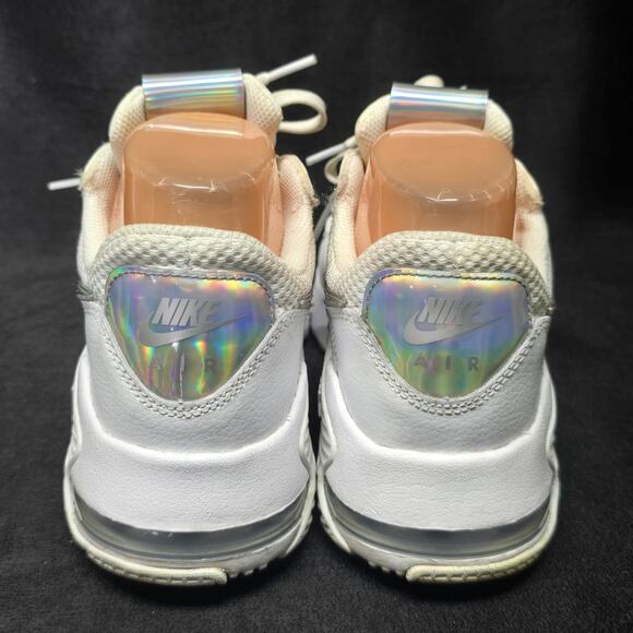 Nike Air Max White & Silver Iridescent Excee Sneakers Running Shoes - Picture 7 of 10